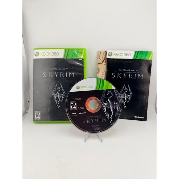 Other - The Elder Scrolls V Skyrim Microsoft Xbox 360 Bethesda 2011 RPG Game with Manual
